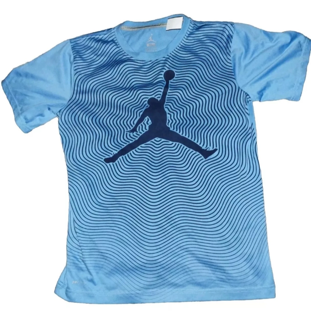 Air Jordan Dri Fit Tshirt Boys XL Short Sleeve Blue